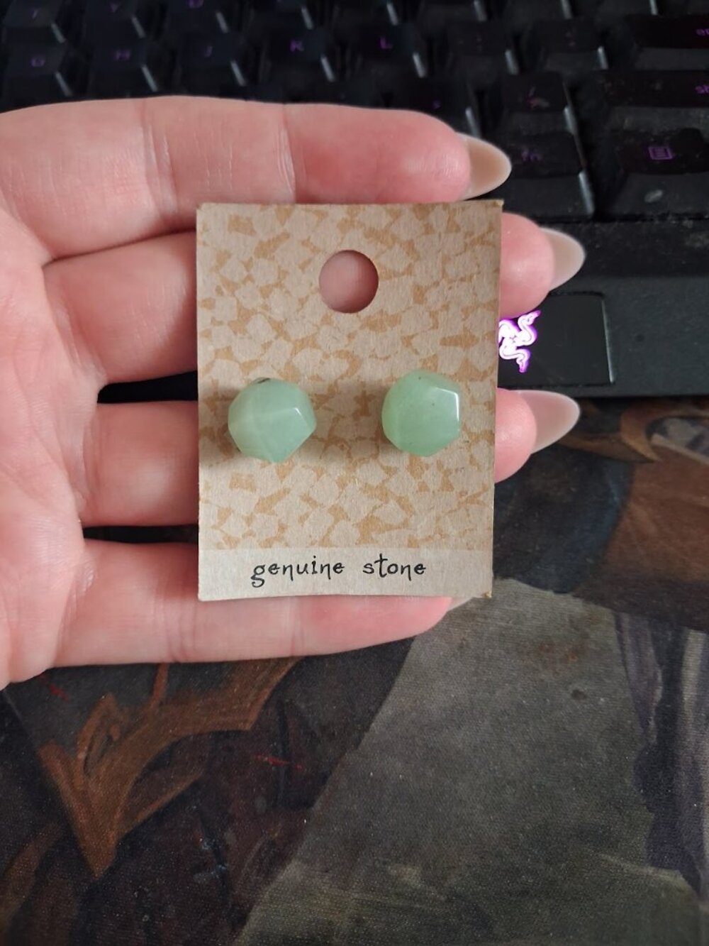 Geocentral Stone stud earrings